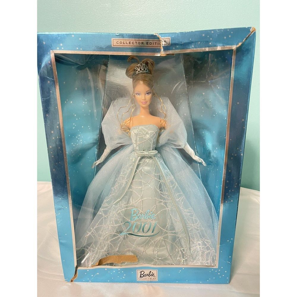 VTG 2001 Mattel Barbie Collector Edition #50841  *NEW & SEALED* Blonde‎ in Blue